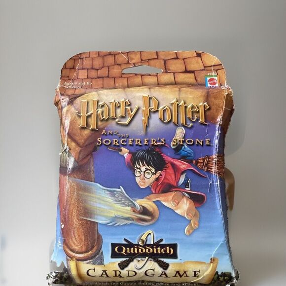 Harry Potter & Sorcerer's Stone Quidditch Card Game By Mattel VTG 2000 Complete! - Picture 1 of 10